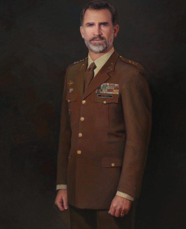 28- El rey Felipe VI - oleo - 130 x 89 2019 Palacio de Buenavista de Madrid